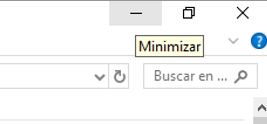 Opción de minimizar
